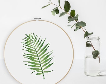 BUNDLE Mini Eucalyptus Botanical Leaves Leaf Nature Cross Stitch ...
