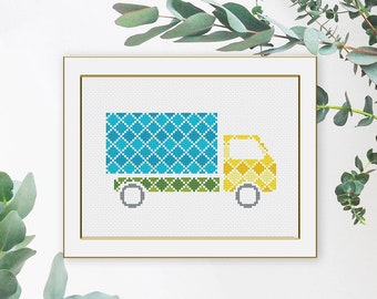 Truck Lorry Car Cross Stitch Pattern