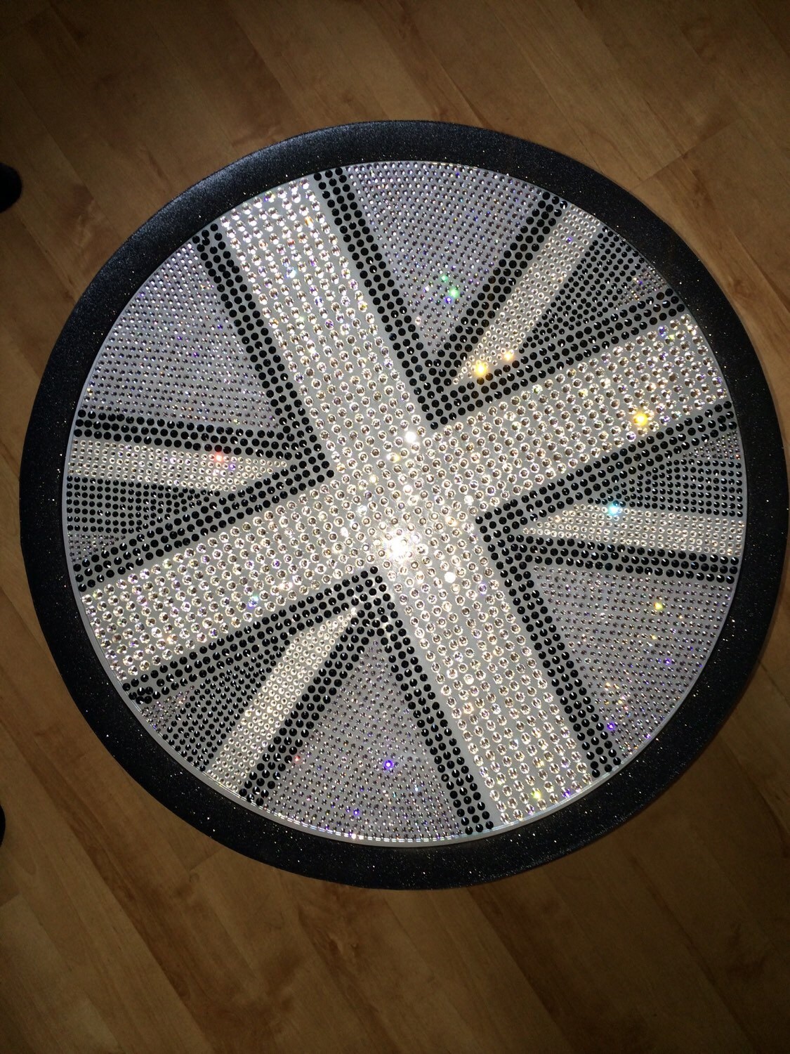 Sparkle & Glitter Table With Remote LED Lights or Crystal Top Etsy