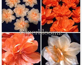 Set of 5 X Large Paper Roses Bulk Wedding Flowers Backdrops Party ...