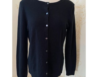 small black cardigan