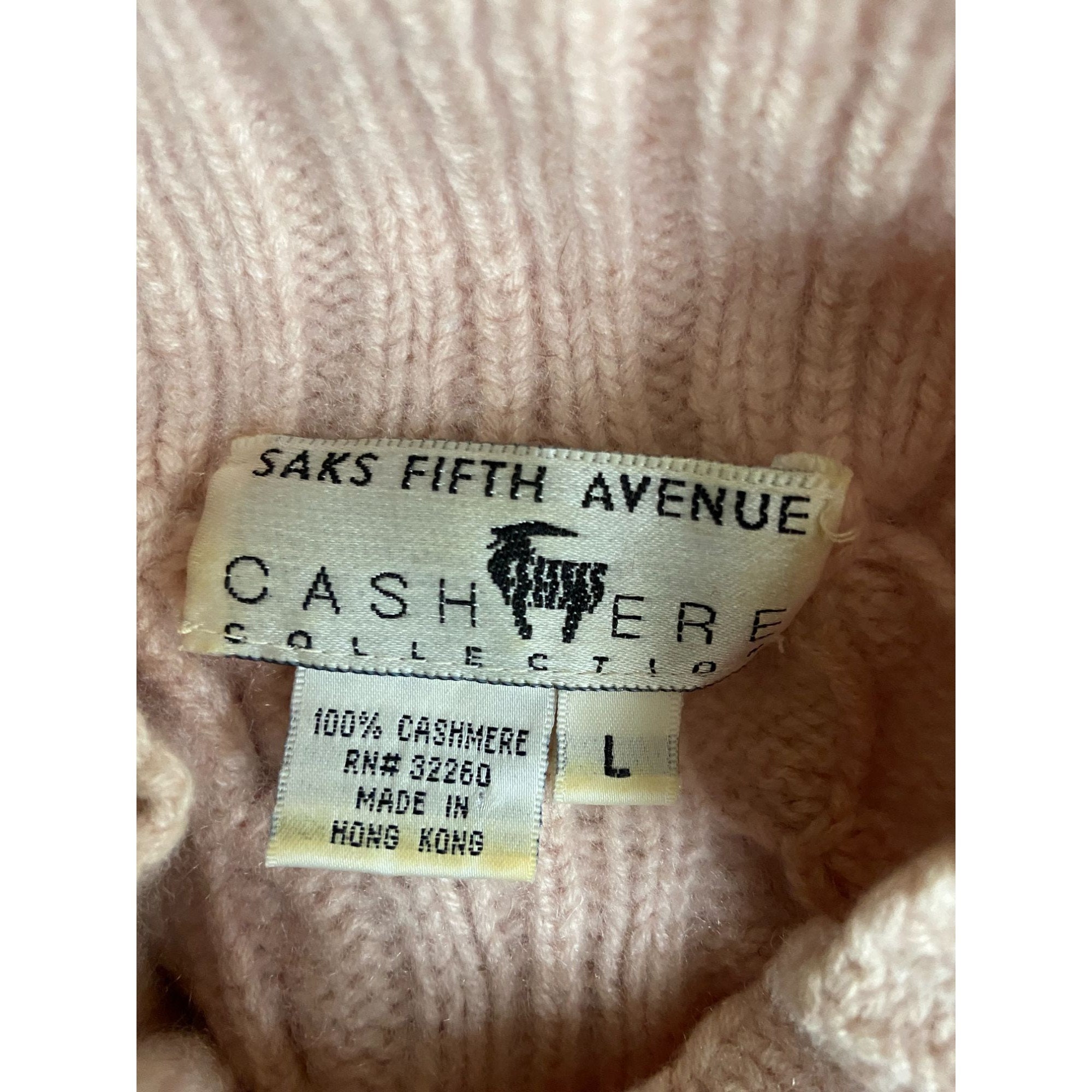 Ladies Saks Fifth Avenue Cashmere Collection Pull Ladies L Etsy France