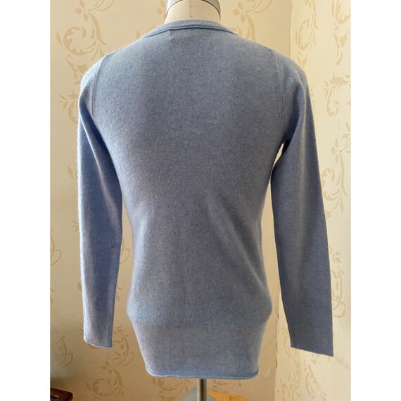 J.Crew 100% Cashmere Blue Sweater Ladies Small - image 3
