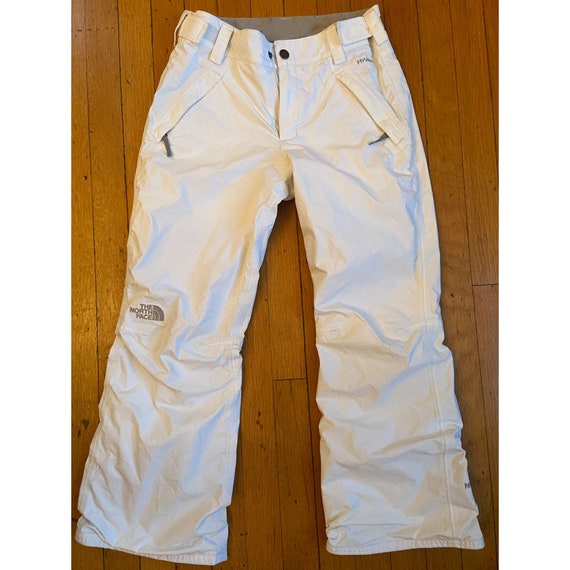 Girls Size 14/16 the North Face Hyvent White Ski Pants Snow Board Pants 