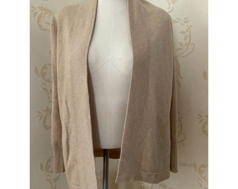 New!  NWT!  J.Crew Beige 100% Cashmere Cardigan Sweater Dress  Ladies XXS