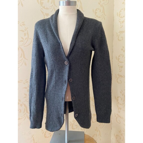 Cashmere Gray Cardigan Sweater Ladies 