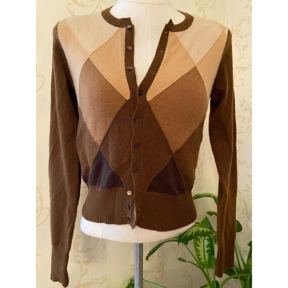 Vince Bergdorf Goodman 100% Cashmere Patchwork Swe