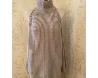 Italy Les Copains Shari's Cashmere Blend Cold Shoulder Sweater