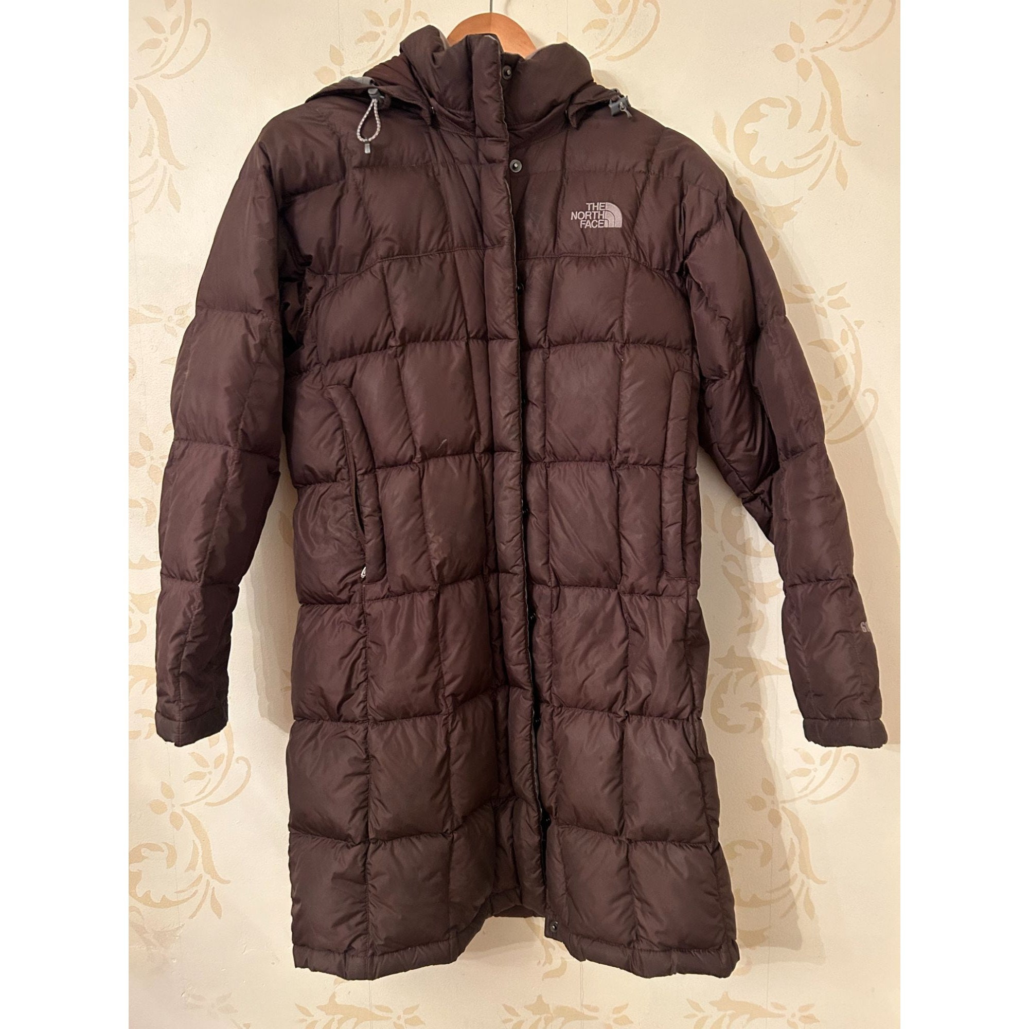 The North Face Jacket 600 Fill Goose Down Brown Puffer Girls Kids Size XXS