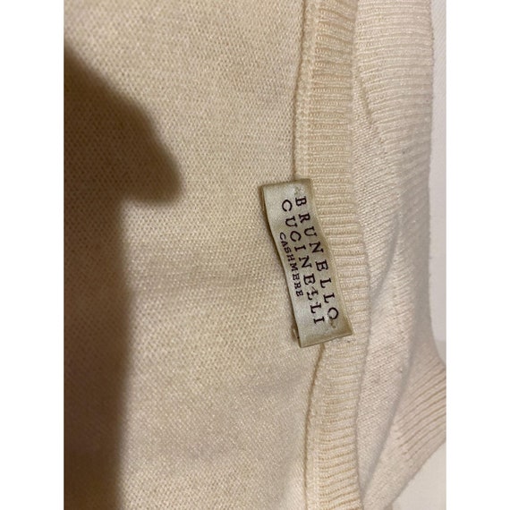 Brunello Cucinelli Cashmere Ivory Sweater Ladies … - image 3