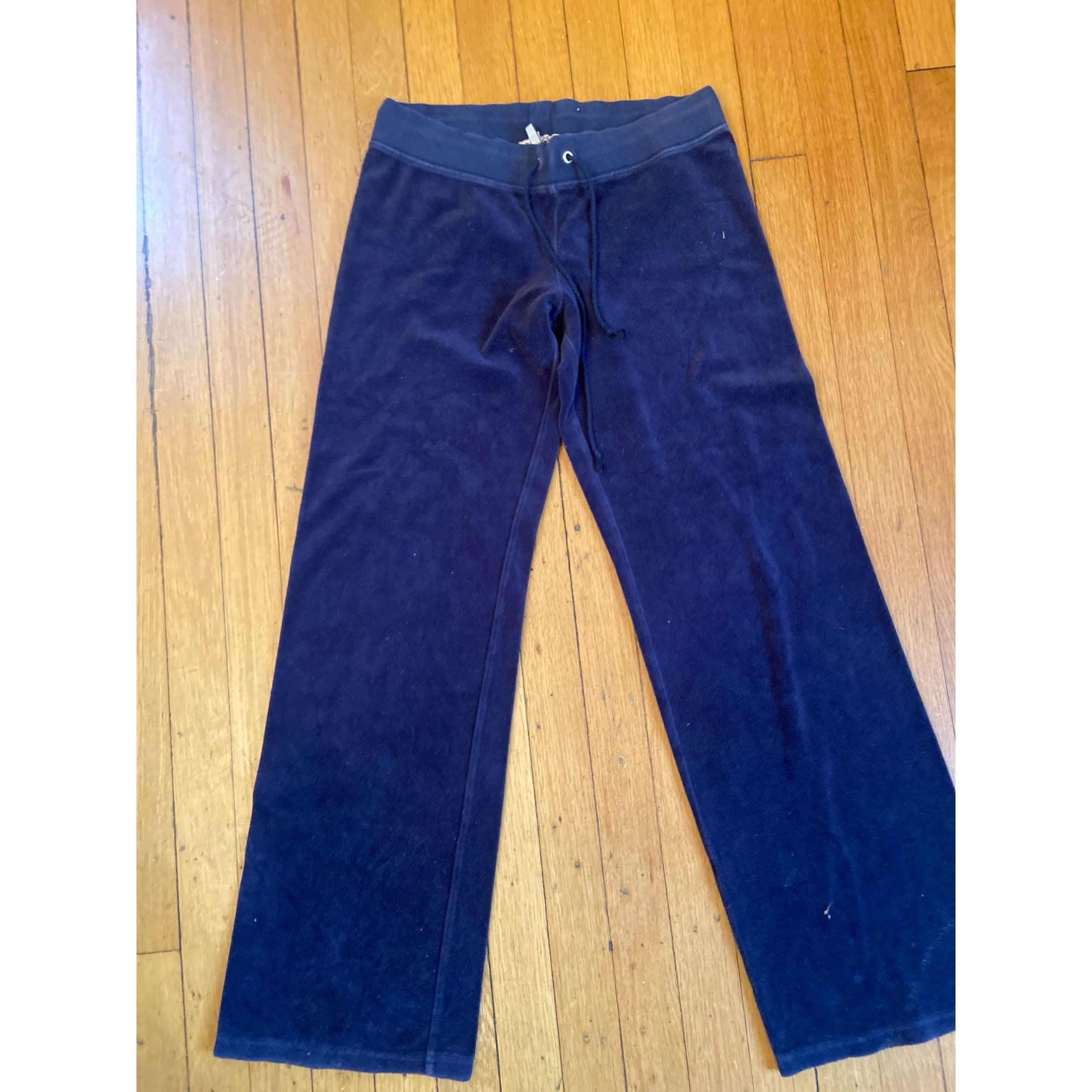 Juicy Couture Kids blue Velour Bootcut Sweatpants (7-16 Years