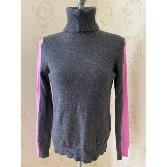 aqua color block sweater