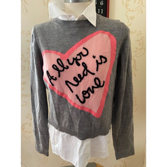 Alice and olivia heart sweater store