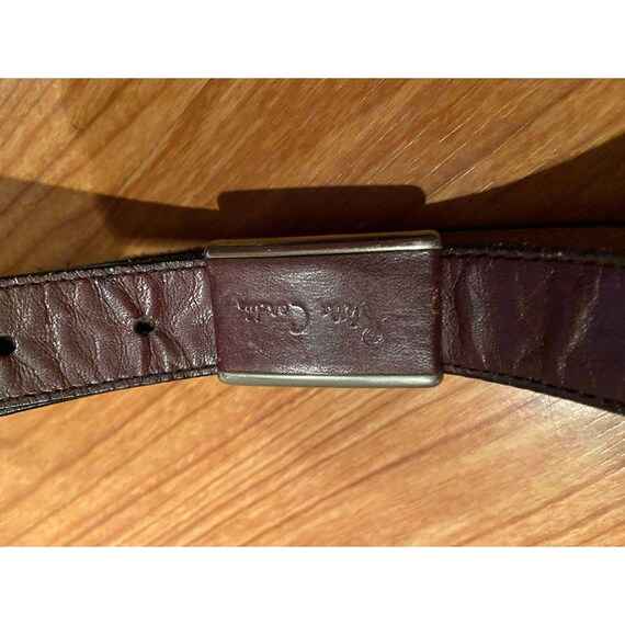 Vintage Pierre Cardin Black Leather Belt - image 2