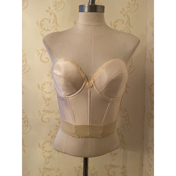 Vintage carnival ivory corset Gem