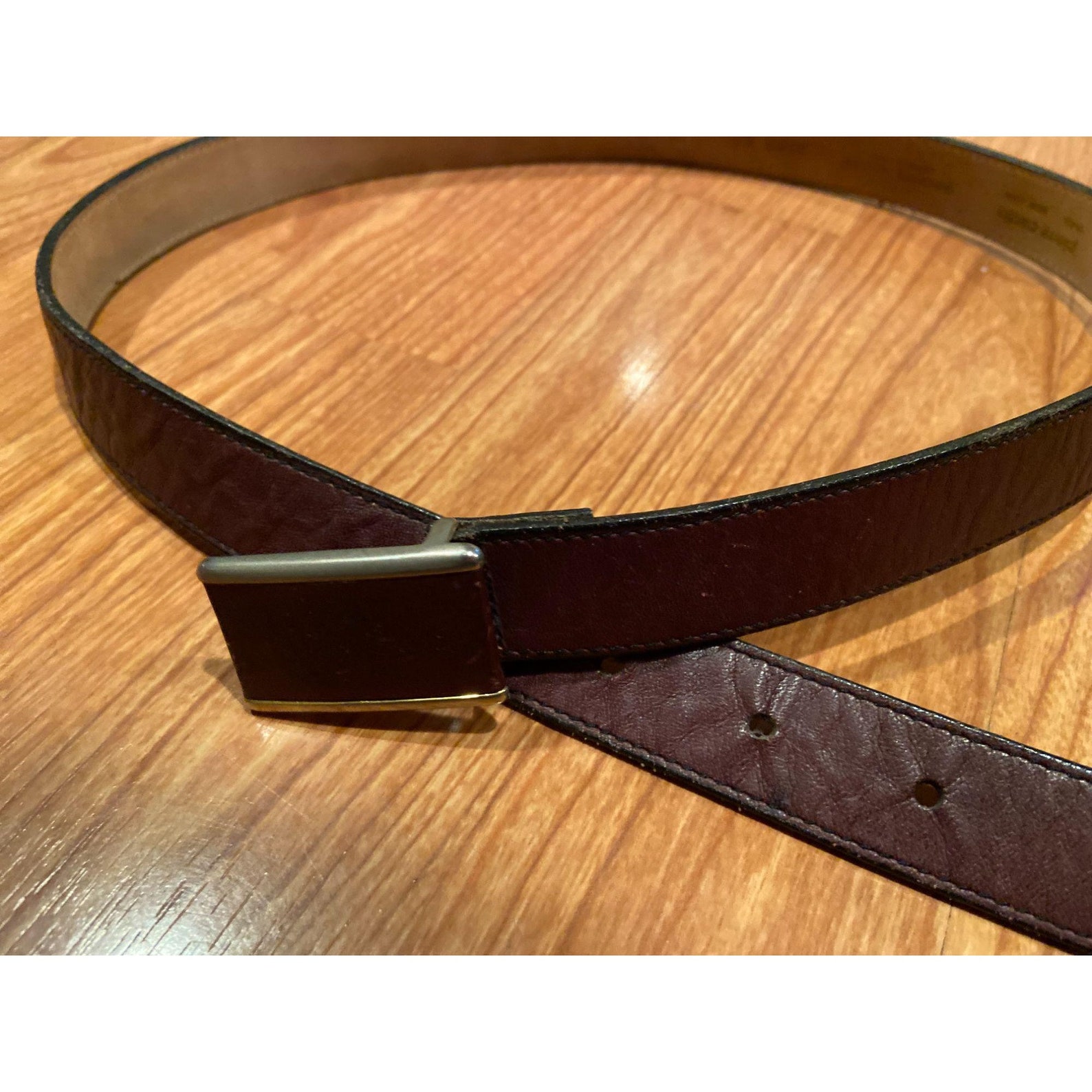 Vintage Pierre Cardin Black Leather Belt - Etsy
