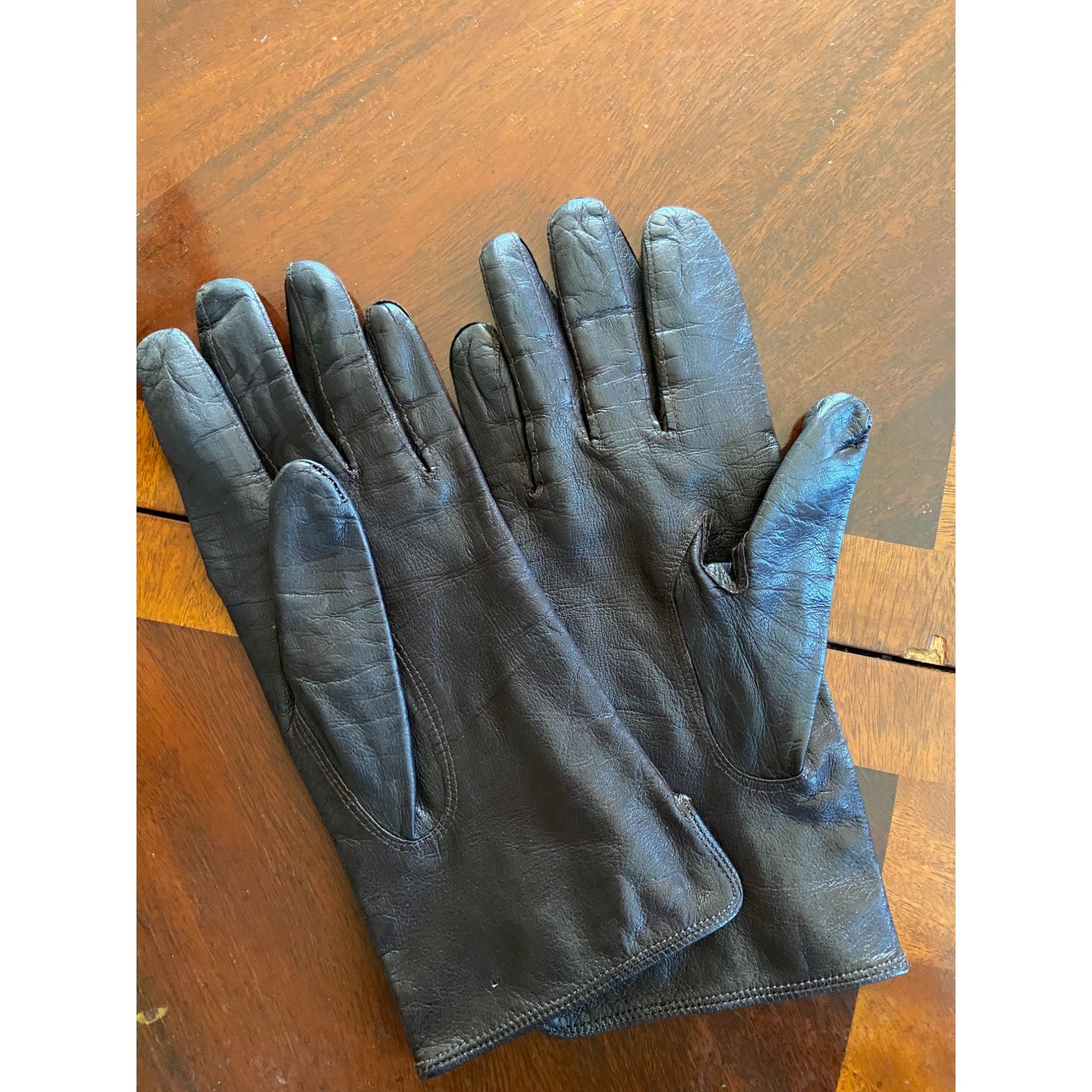 Italy Coach Brown Leather Gloves Ladies Size - Etsy Singapore Italy Coach Brown Leather Gloves Ladies Size - Etsy Singapore