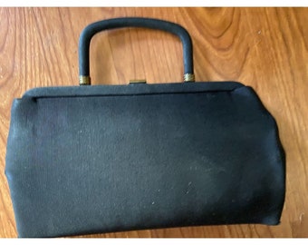 Vintage Ladies Garay USA 40's/50's Black Evening Purse