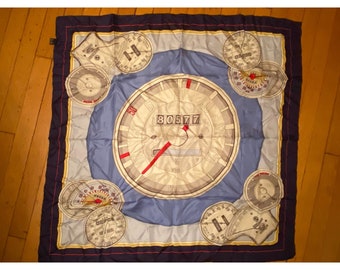 Vintage Italy BMW Motorsports Kilometer Silk Scarf unique