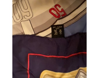 Vintage Italy BMW Motorsports Kilometer Silk Scarf unique