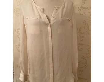 Ladies Medium Joie 100% Silk Stunning Blouse