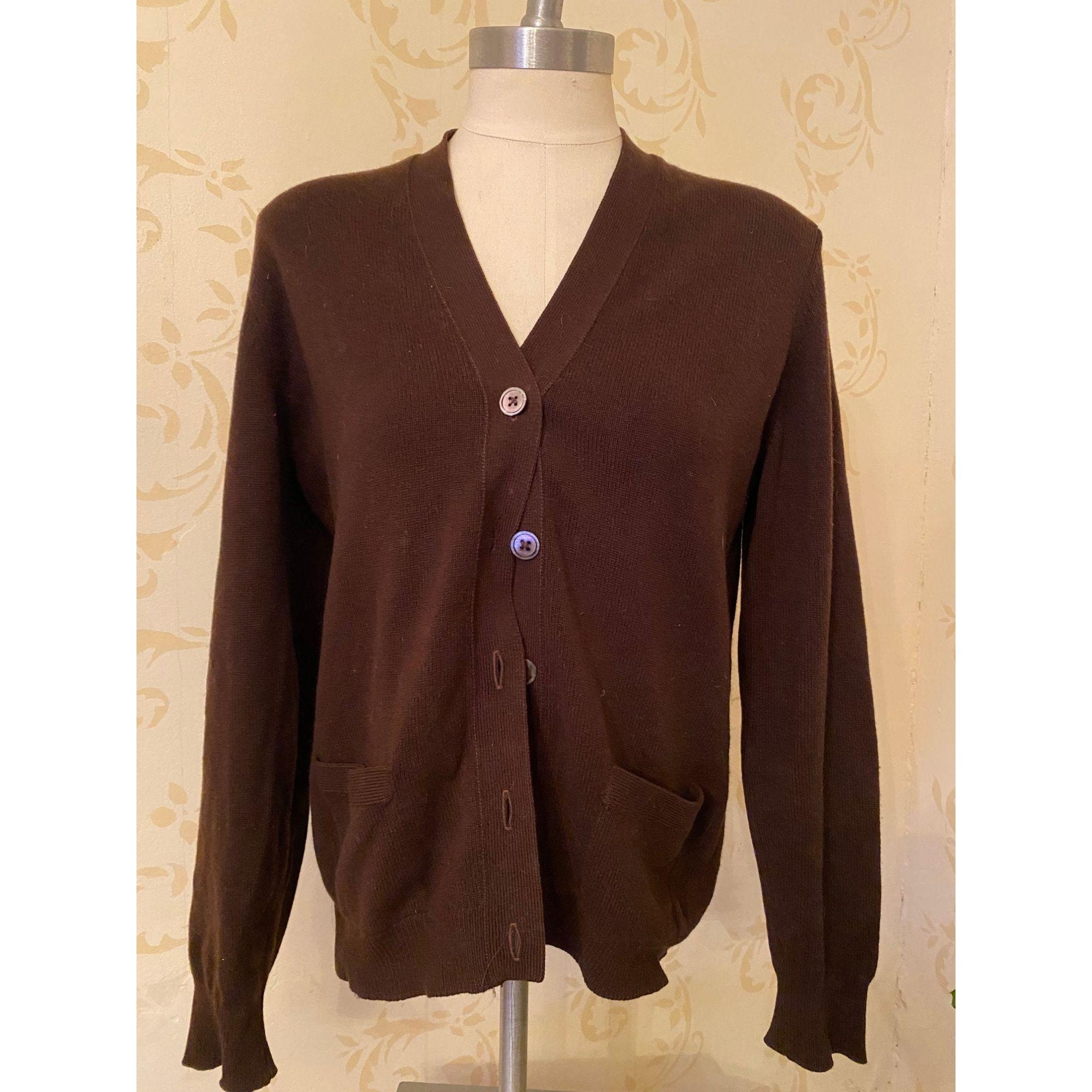 Pure Cashmere Cardigan Sweater 