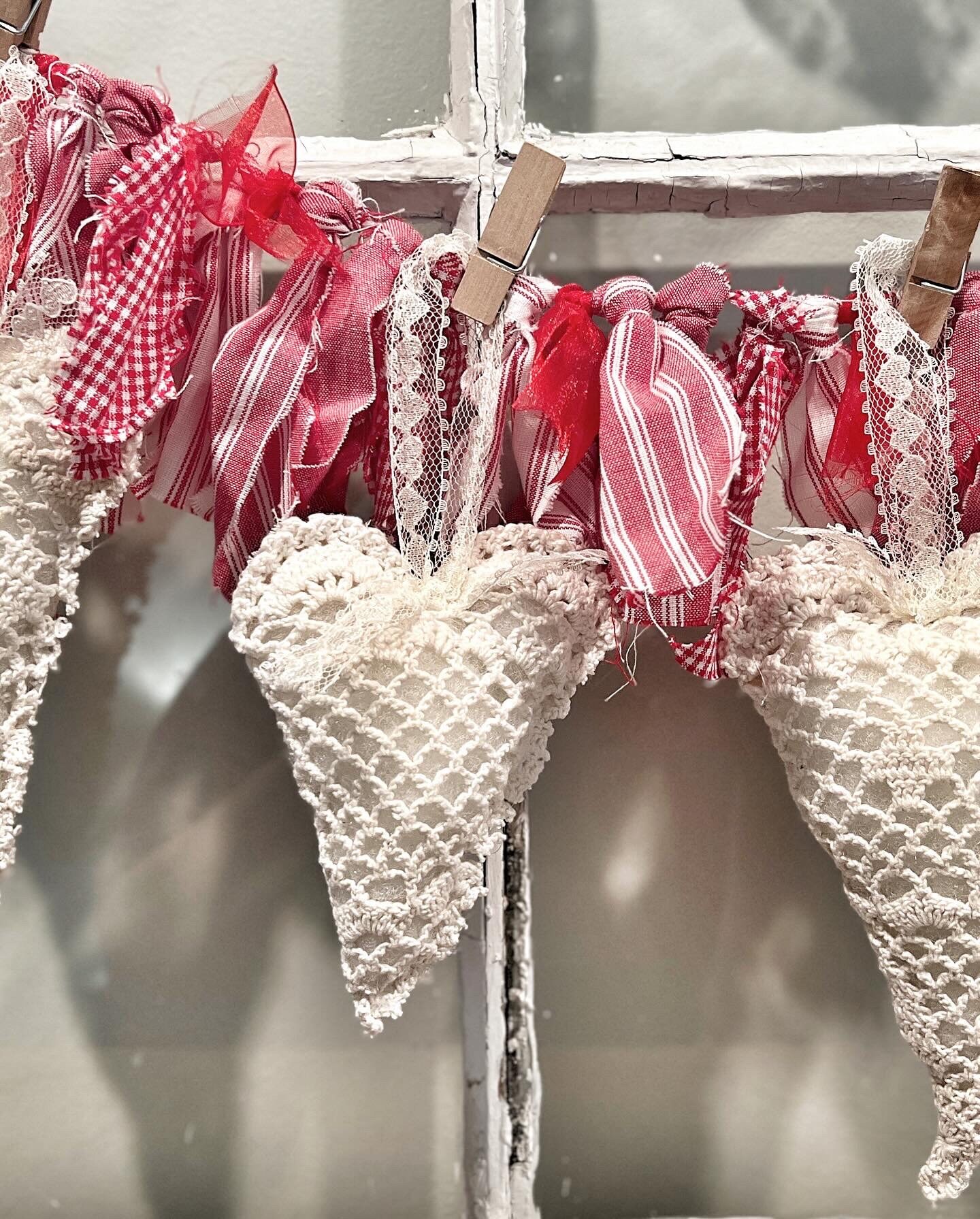 Handmade Antique Doily Heart Pillow Hanger Farmhouse Decor - Etsy