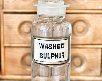 Antique Glass Apothecary Bottle
