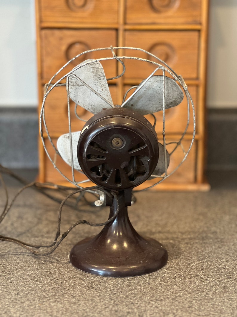 Antique 1920s Barcol Barber Colman Electric Table Cage Fan - Etsy