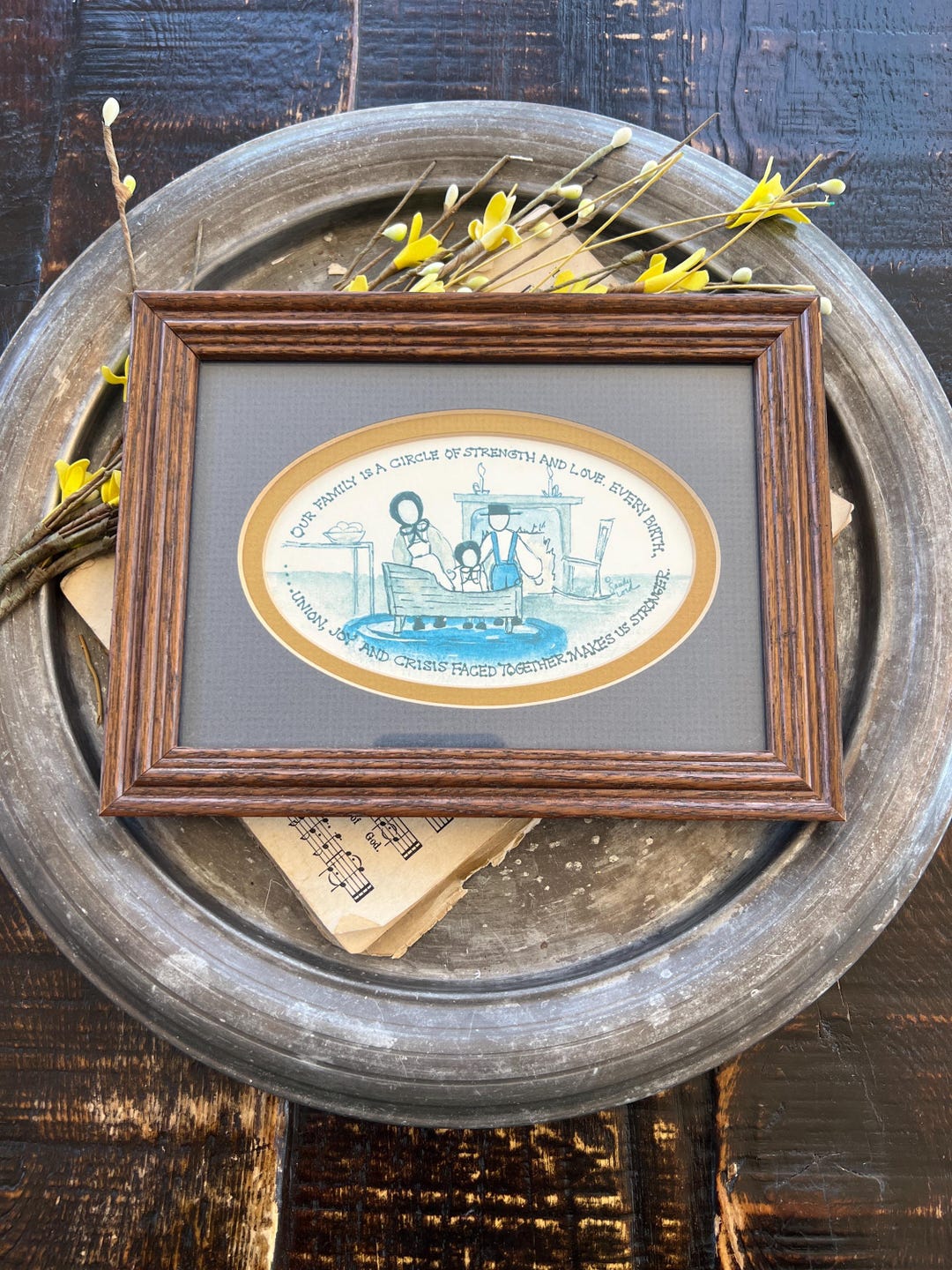 Sandy Lord Collection Vintage Framed Amish Watercolor Print by Artist Sandy Lord - Etsy