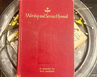 Vintage 1962 Worship and Service Hymnal Hope Publishing Company