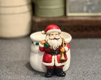 Vintage Ceramic Napco Santa Claus Planter