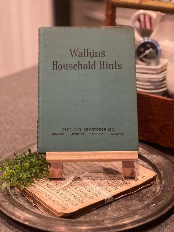 Vintage 1941 Watkins Household Hints by Elaine Allen Illustrated Spiral Book