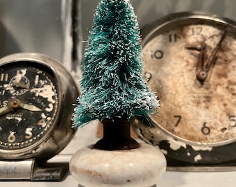 Antique Porcelain Door knob Bottle Brush Tree