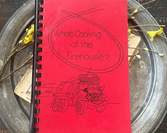 Vintage Mashallville Fire Dept What’s Cooking at the Firehouse Cook Book