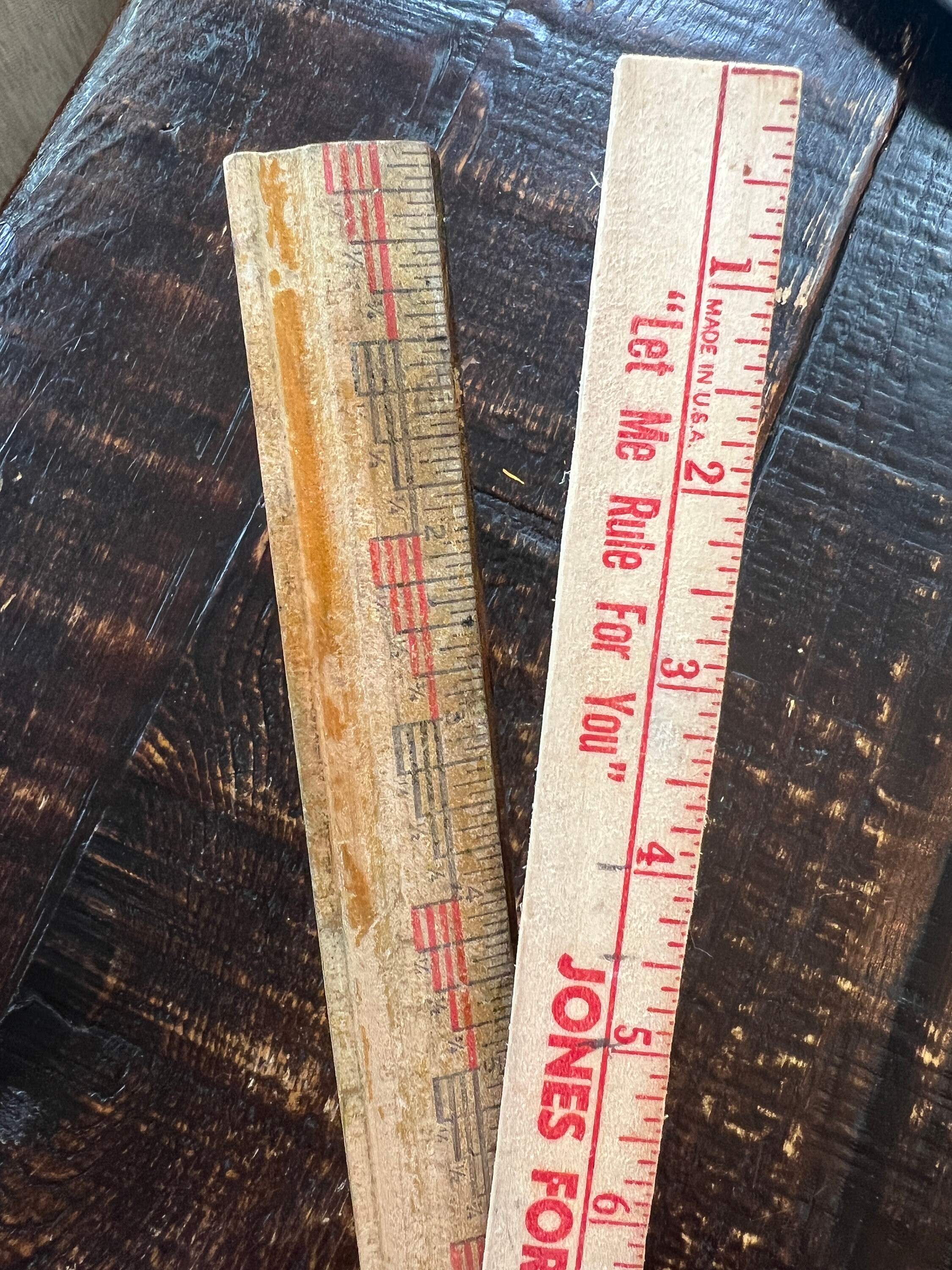 Vintage 12” Wood Advertising Rulers Set of 2 - Etsy