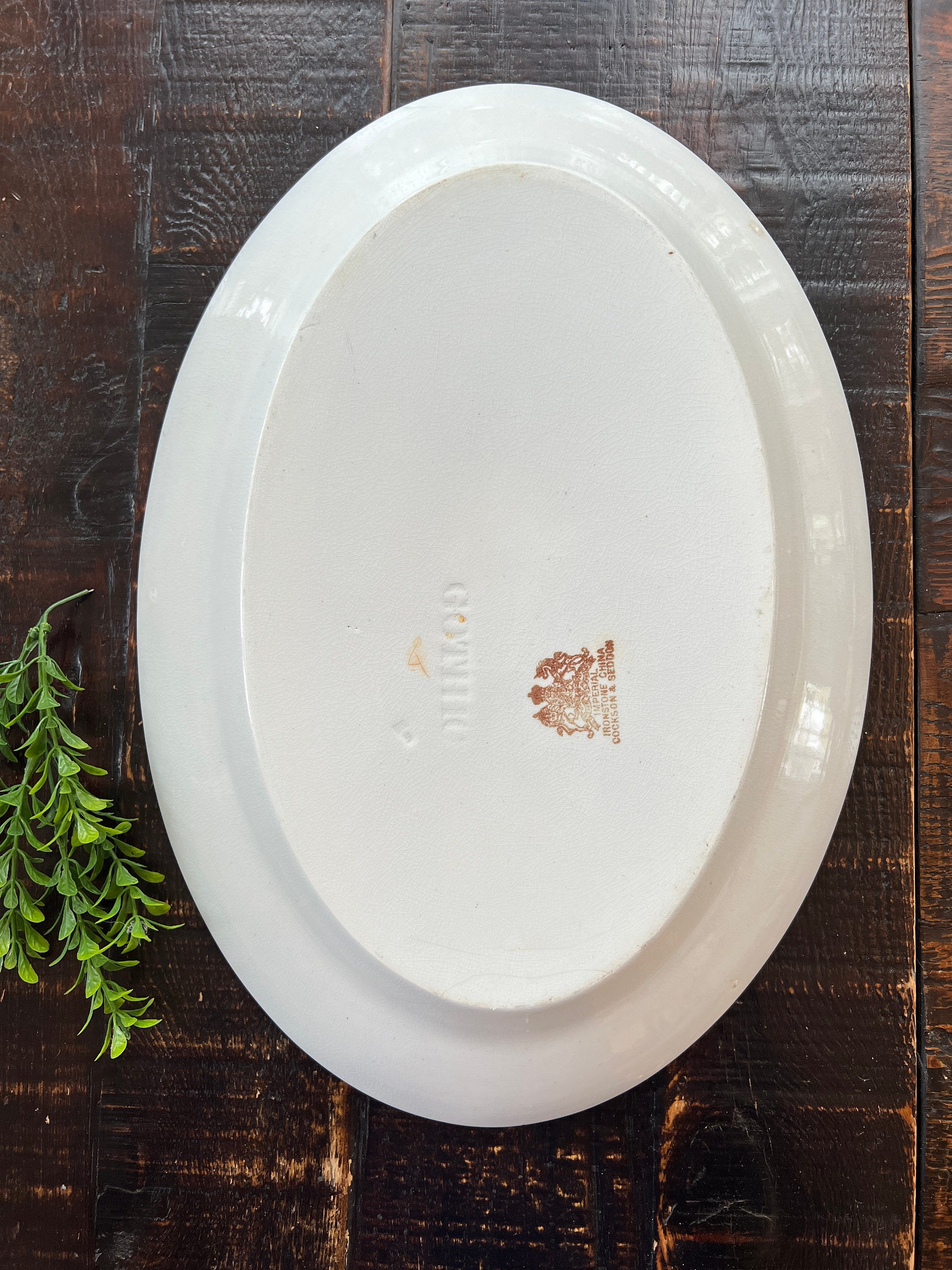 Antique Imperial Ironstone China Cockson and Seddon Platter - Etsy
