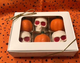 Orange cream pumpkins / Caramel skulls Combo package 6/package
