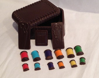 Solid Chocolate Sewing Kit