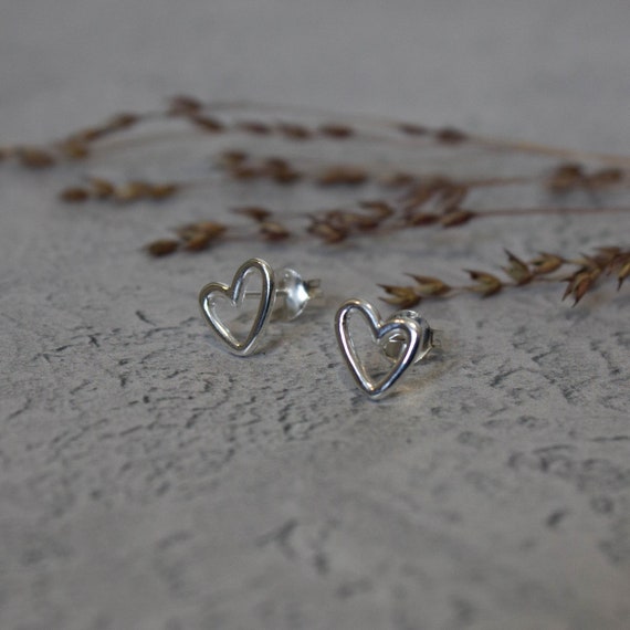 Annika Inez Small Heart Drop Earrings - Sterling Silver | Garmentory