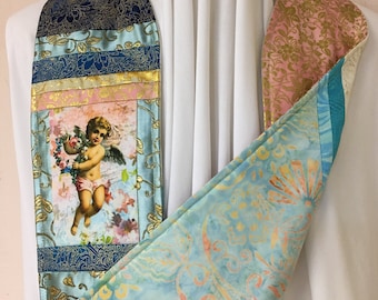 Cherub Reversible Clergy Stole, FREE Matching Mask Included with Purchase, Two Works of Art, An Innovative In-Vestment