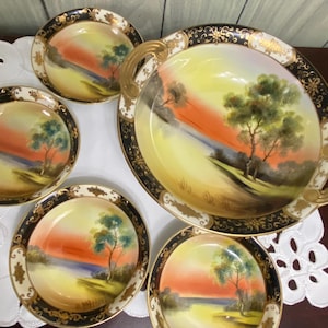 Noritake Lake Scene - Etsy