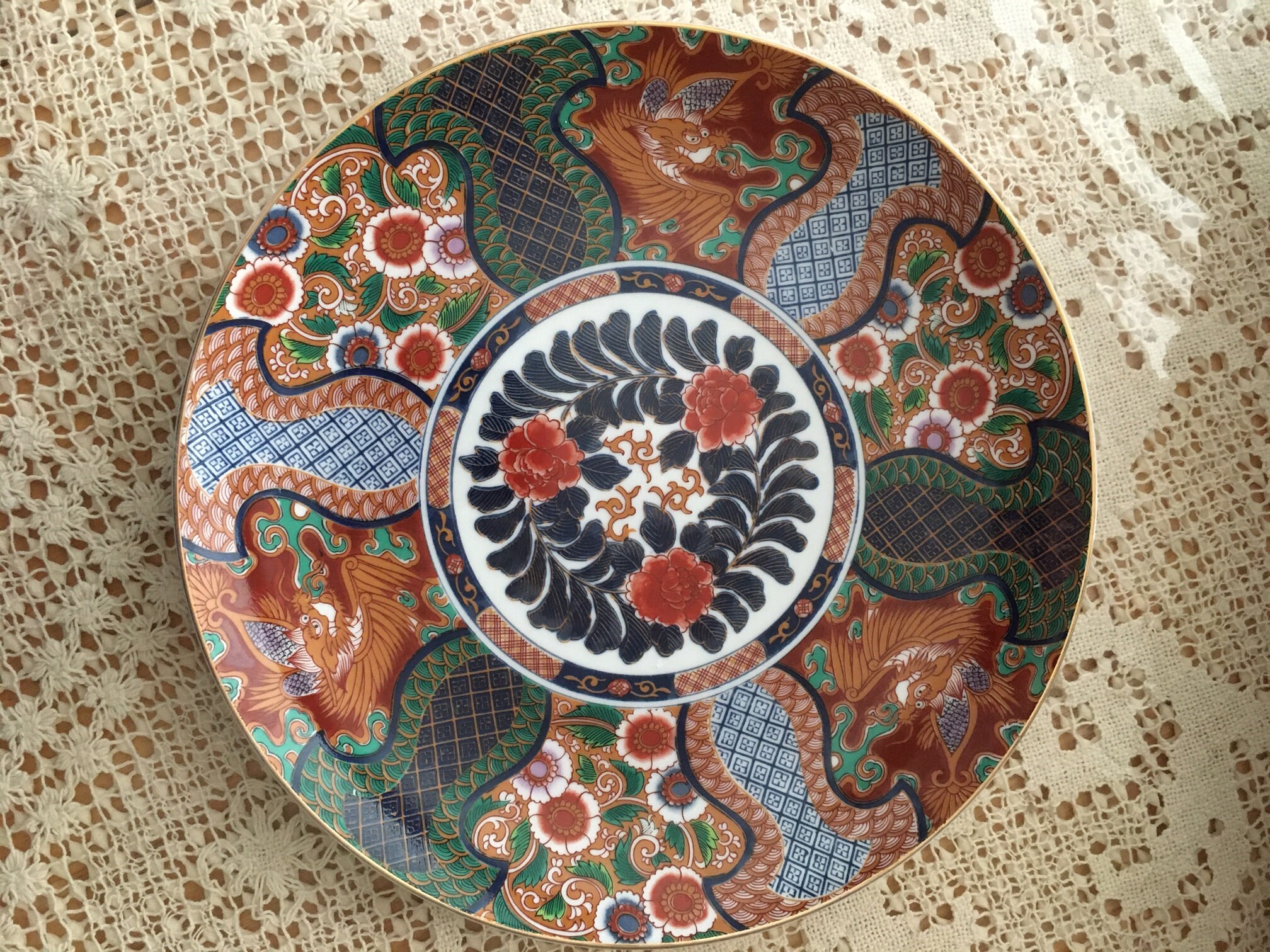 SAJI Porcelain Plate Made in Japan Fine China 10.5 Etsy