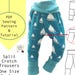 Alena Rose Solenne reviewed 6m-4yrs, one size fits all/ Potty training sewing pattern / split crotch trousers /split pants / PDF pattern / elimination communication