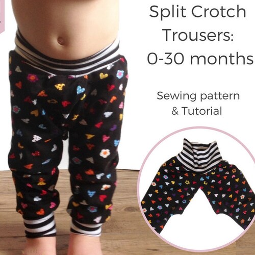 Instant Download PDF Sewing Pattern DIY Baby Split Pants Etsy UK