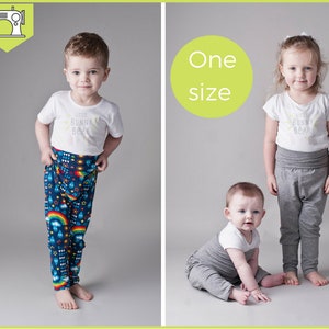 6m-4yrs, one size, Potty training sewing pattern / split crotch trousers /split pants / PDF pattern / elimination communication image 4