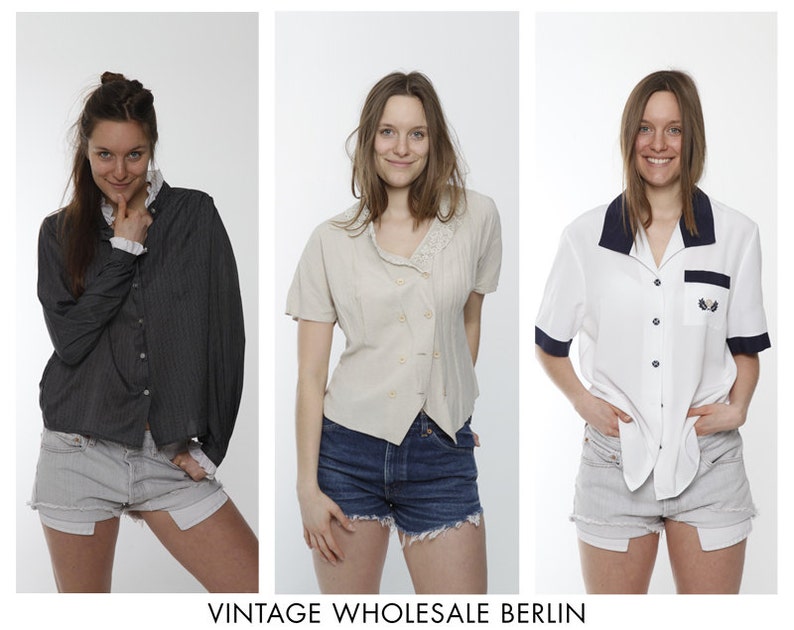 80s wholesale 90s mystery classic ruffle Vintage BLOUSES traditional MIXED lot x 10 items high quality bulk order ready for resale