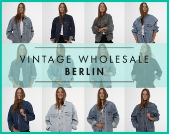 Bitte kontaktieren Sie uns, bevor Sie bestellen! Vintage Marken JEANSJACKEN Konvolut 10 Artikel, Großhandel