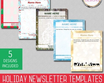 christmas newsletter etsy