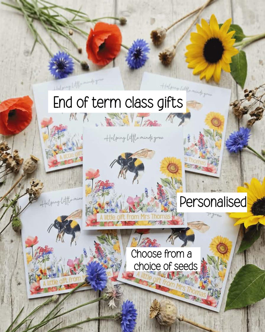 End of Term Class Gifts, Teacher Gifts to Pupils - Personalised Seed ...